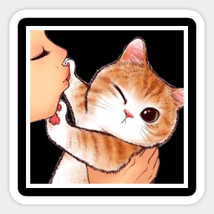 Hooman cat Sticker